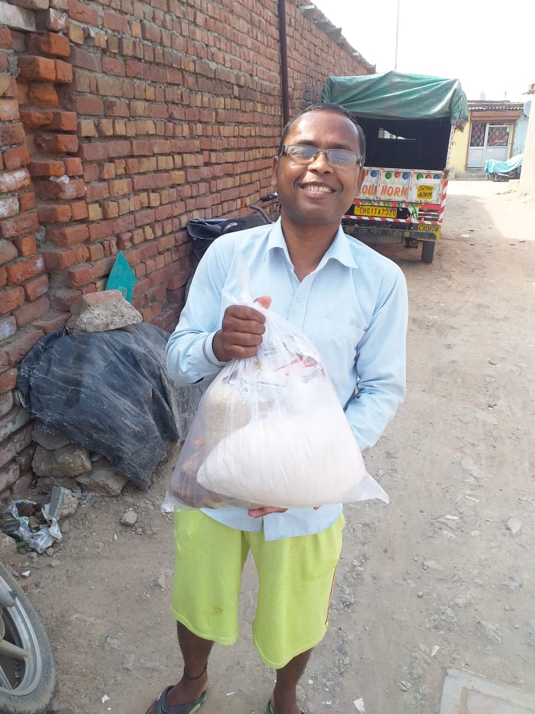 12th Distribution Drive at Faidan Village , Jagatpura, Chandigarh on 8th May 2020 Drive Photo